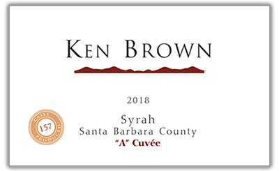 Ken Brown 2018 A Cuvee Syrah